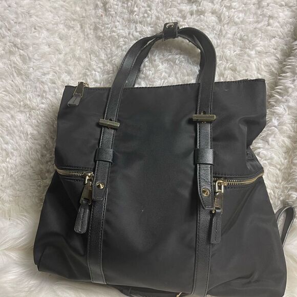 INC International Concepts Haili Nylon Black Convertible Backpack main image 8